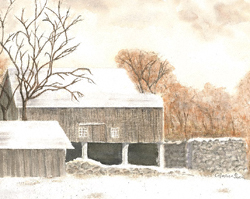 Winter Barn